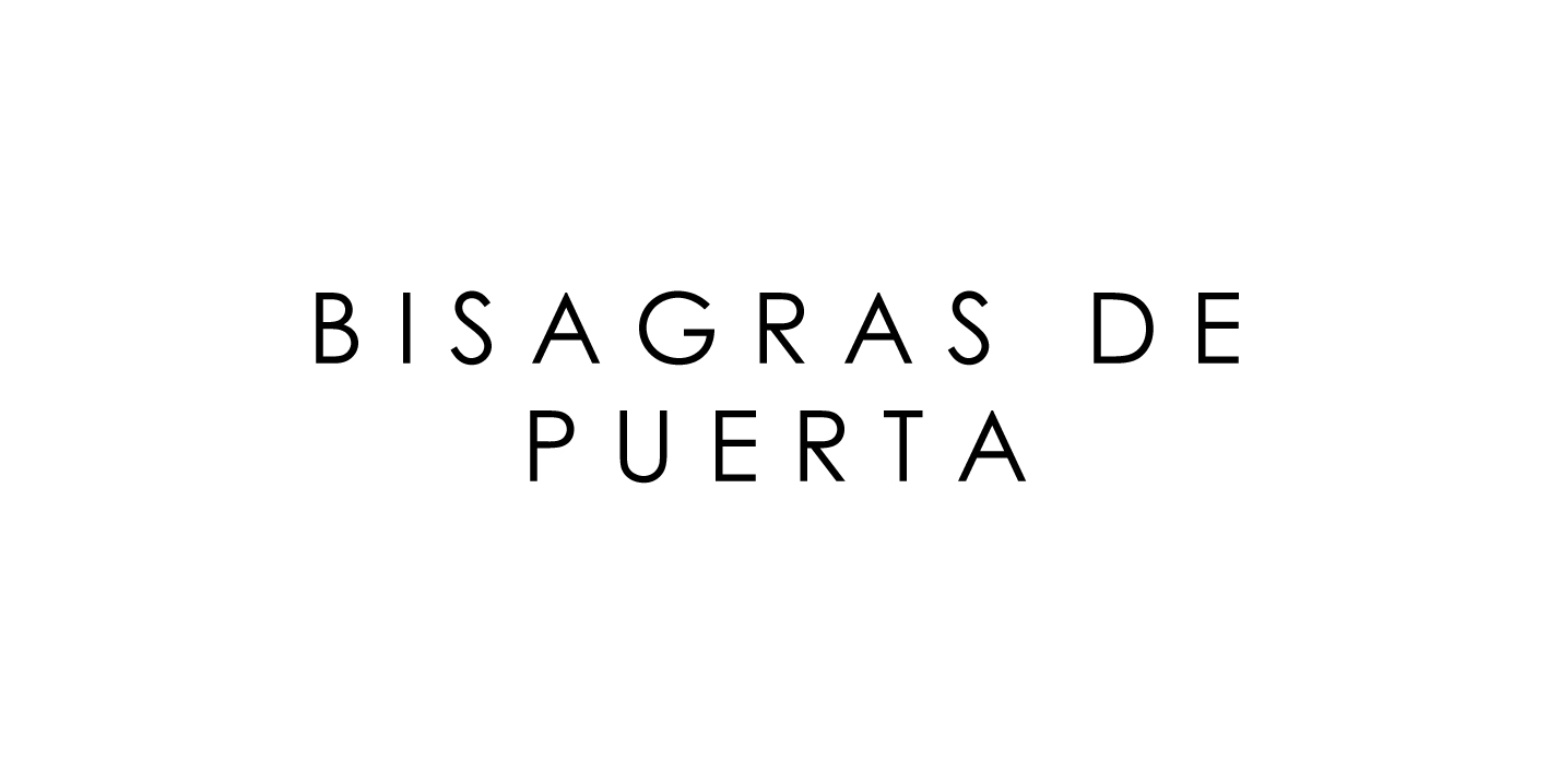 Bisagras de puerta